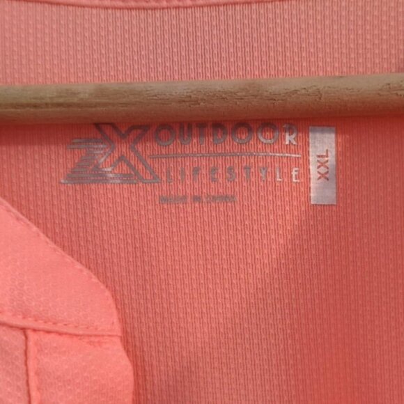 ZX Outdoor Lifestyle XXL Tangerine Womens Drawstring Waist Dress Roll Tab Sleeve - Picture 2 of 4